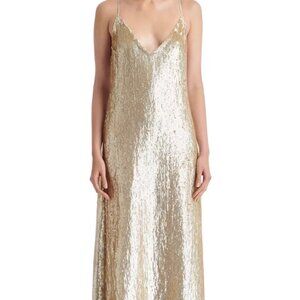 TWP Josephine Sequin Sleeveless Silk Gown